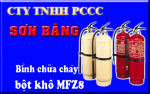 Bình chữa cháy sách tay dùng bột MFZ8, binh chua chay bot kho MFZ