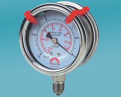 Đồng Hồ Đo Áp Suất Thân Inox Có Vạch Hiển Thi