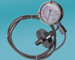 Đồng Hồ Đo Áp Suất Thân Inox Có Màng và Vạch Hiển Thi