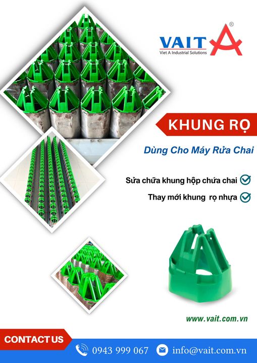 SỬA CHỮA - THAY THẾ KHUNG RỌ DÙNG CHO MÁY RỬA CHAI