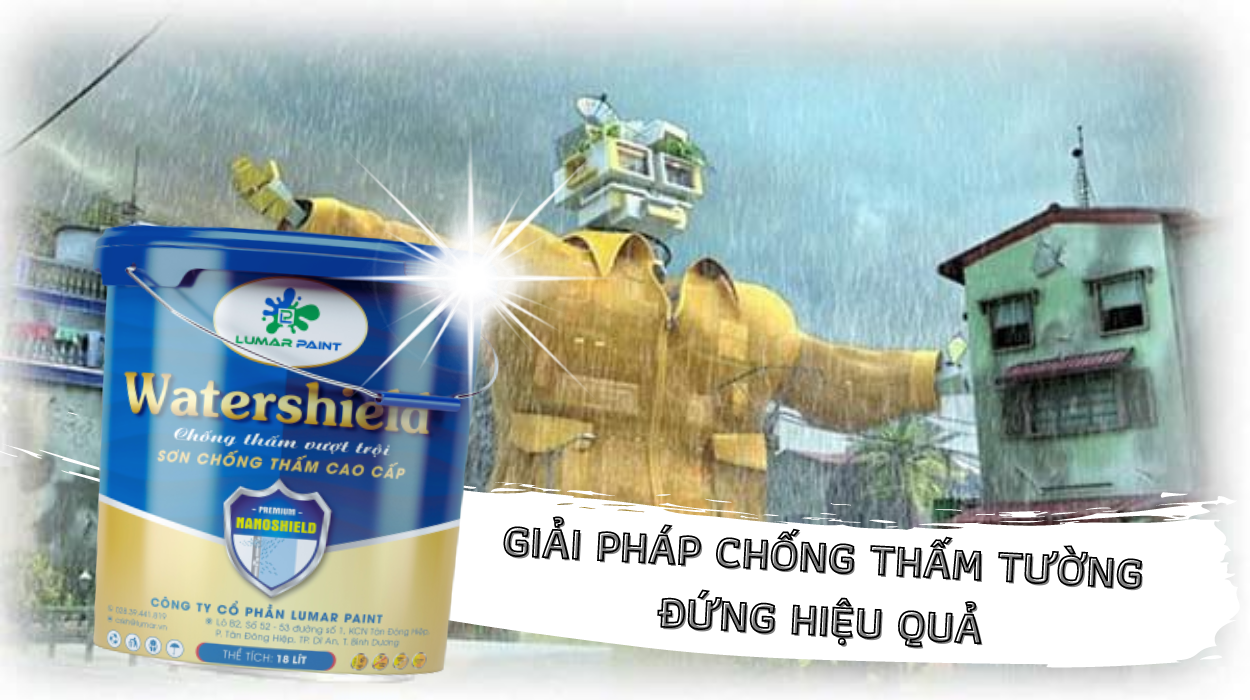 Giải pháp chống thấm tường đứng từ Lumar Paint