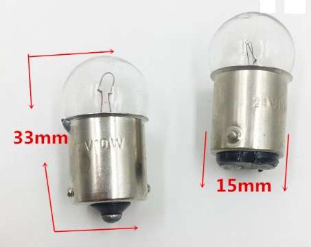 Bóng Đèn Sợi Đốt Đuôi Gài Đường Kính Đuôi 15mm 24V 5W