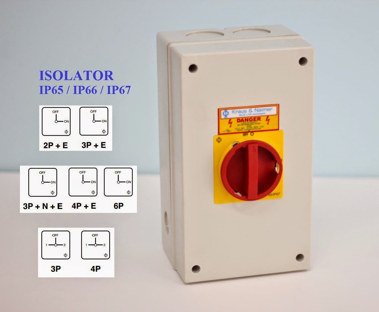 ISOLATOR, SWITCH CÓ HỘP BẢO VỆ IP66/67, KRAUSNAIMER