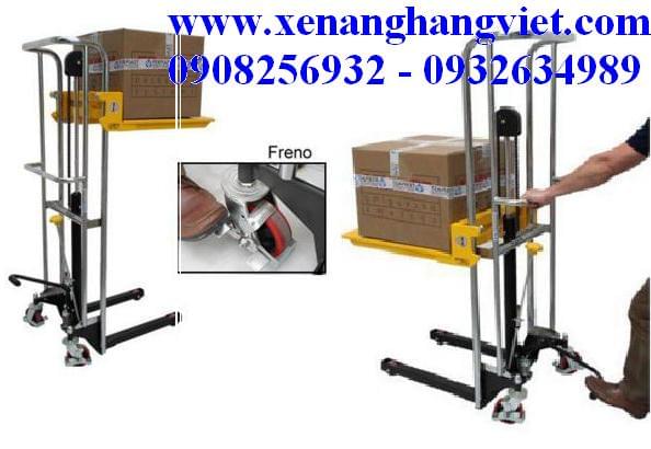 Xe nâng tay cao mini 400kg cao 1.5m HS0415 giá rẻ tại tphcm