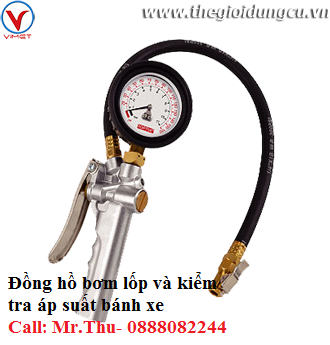 Đồng hồ bơm lốp 3 chức năng Toptul