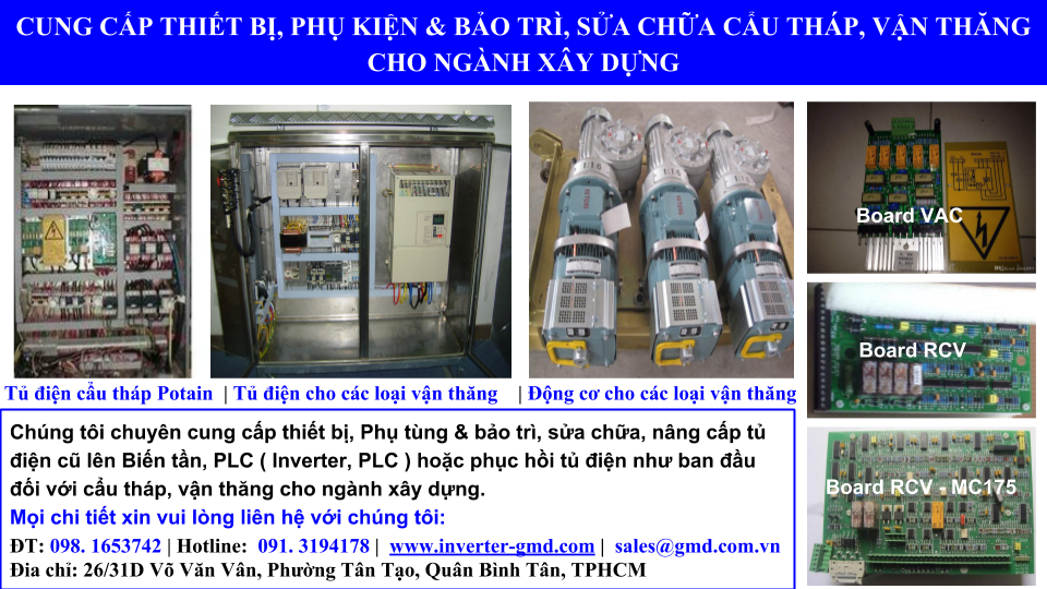 Sửa chữa cẩu tháp & Vận thăng