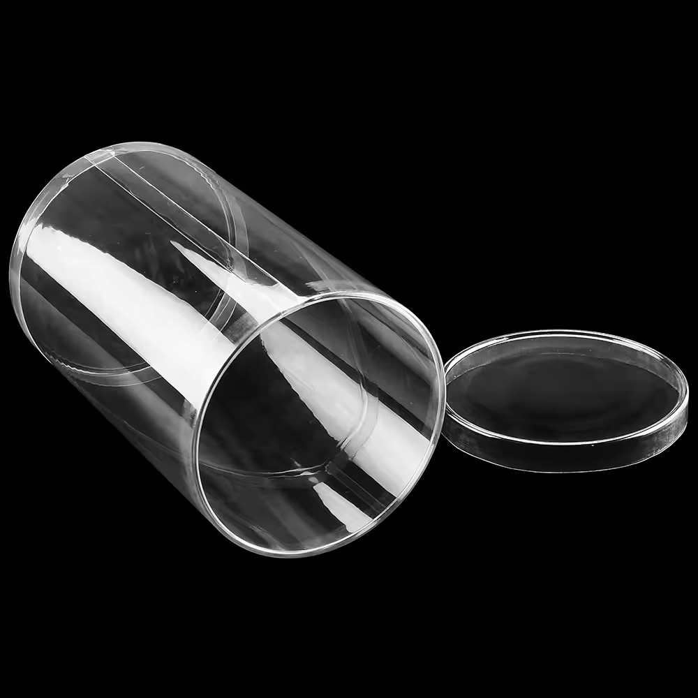 Hộp nhựa tròn trong suốt bằng nhựa PET