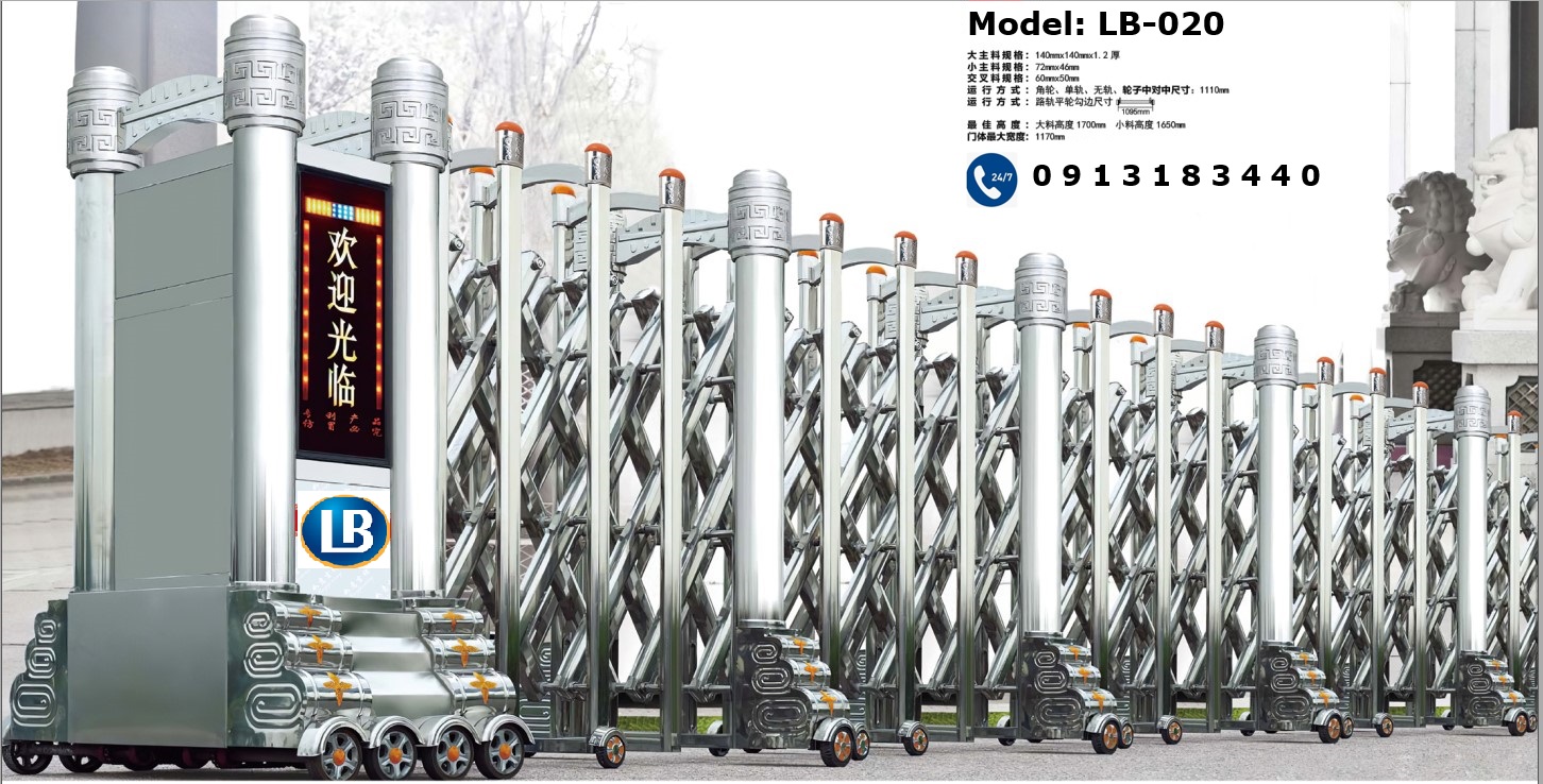 Cổng xếp kéo tay- 0913183440- CTY LAN BÙI- 0913183440