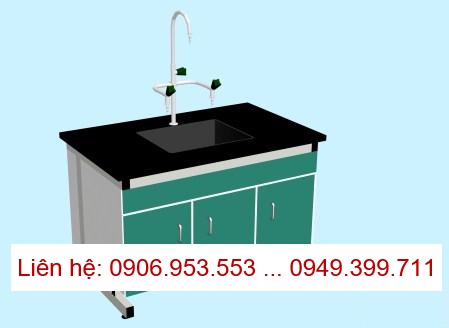 BÀN THÍ NGHIỆM CÓ CHẬU RỬA SINK BENCH CHỐNG HÓA CHẤT BÀN THÍ NGHIỆM VI SINH CÓ BỒN RỬA CAO CẤP