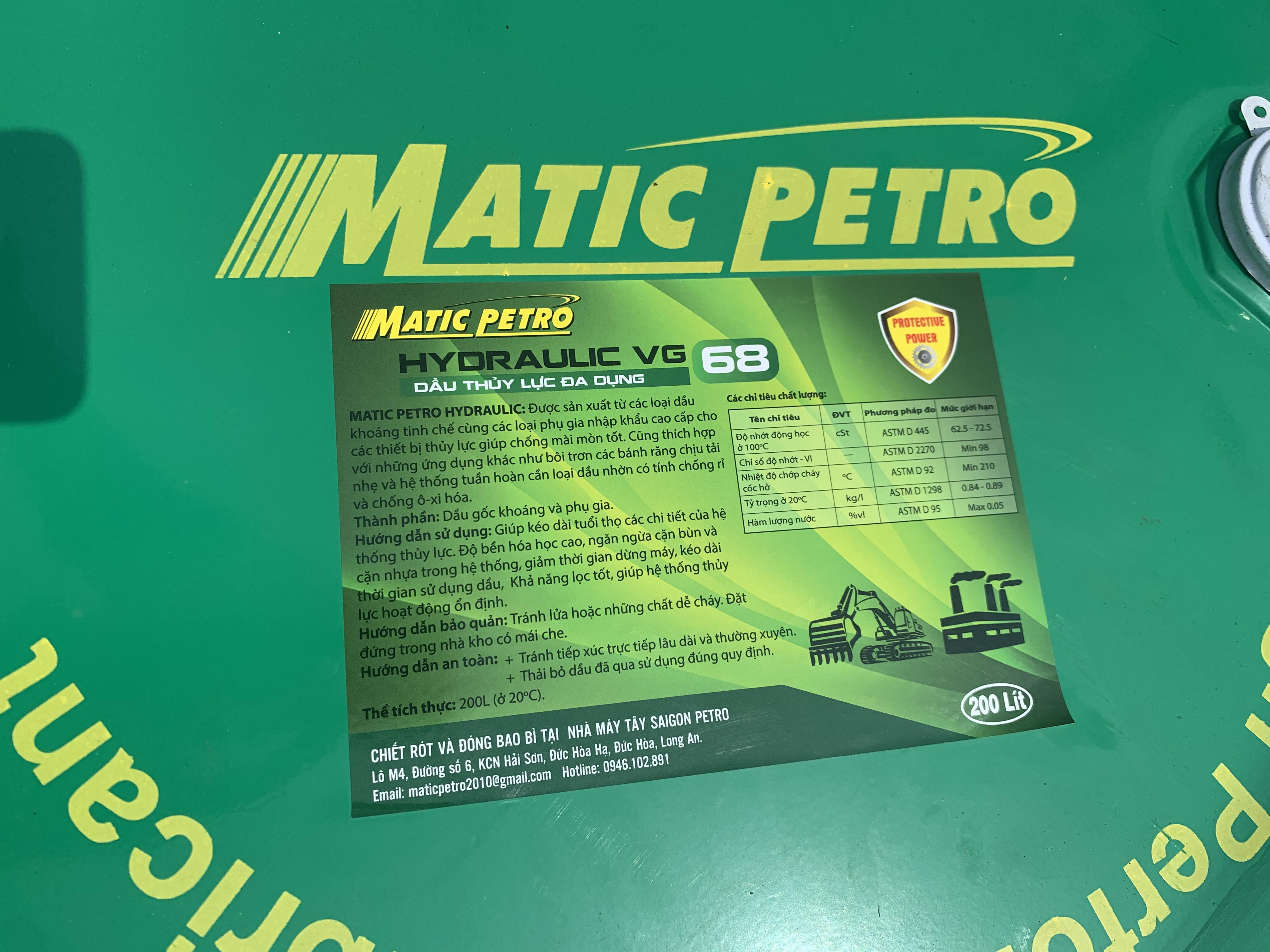 Dầu thủy lực Matic Petro Hydraulic VG 68