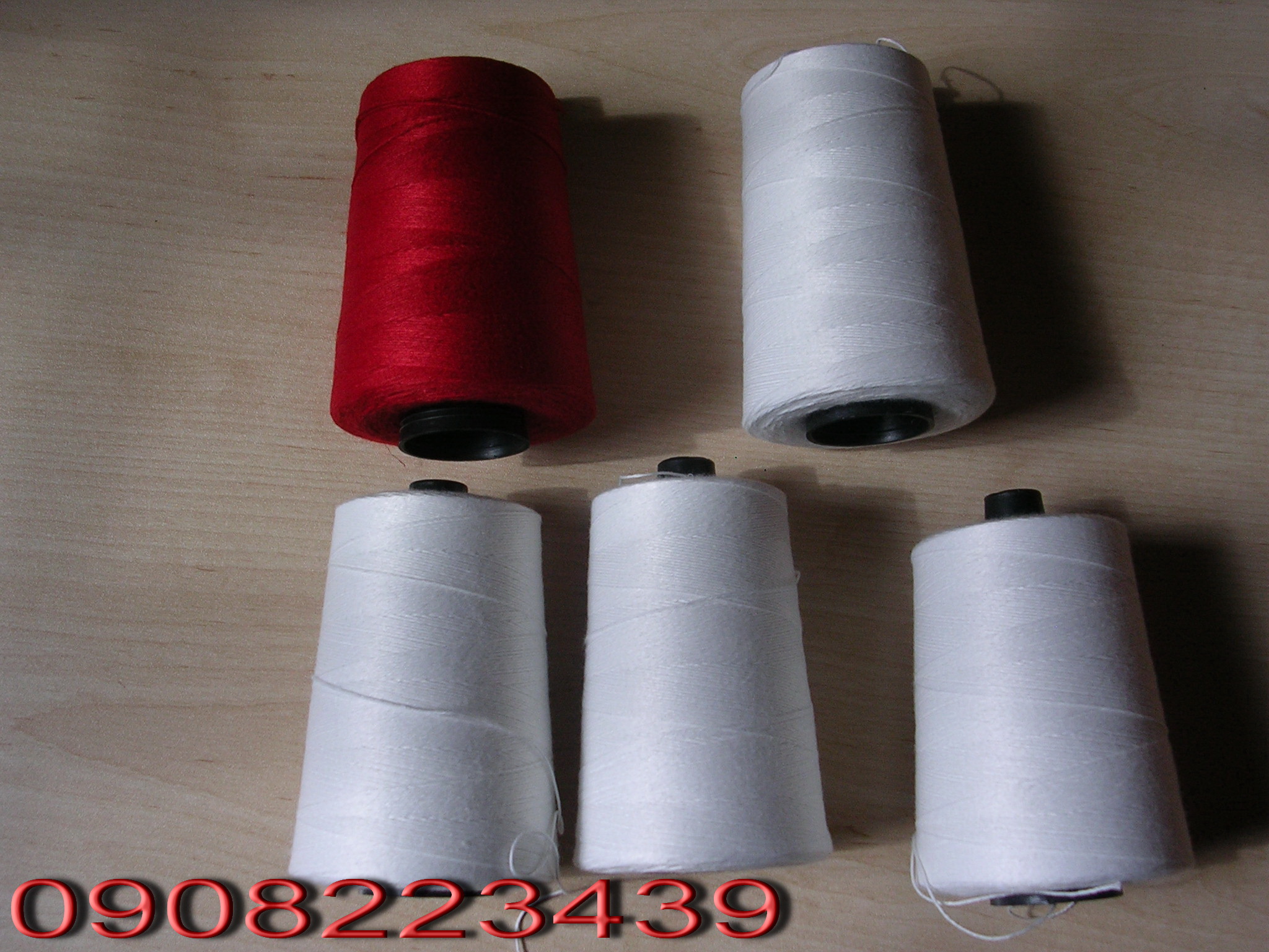 Chỉ Cotton (Sợi PE) 20/6, 20/8, 20/9, 20/12 dùng may bao gạo, bao thức ăn chăn nuôi, bao xi măng, dệt chiếu, cuộn rơm