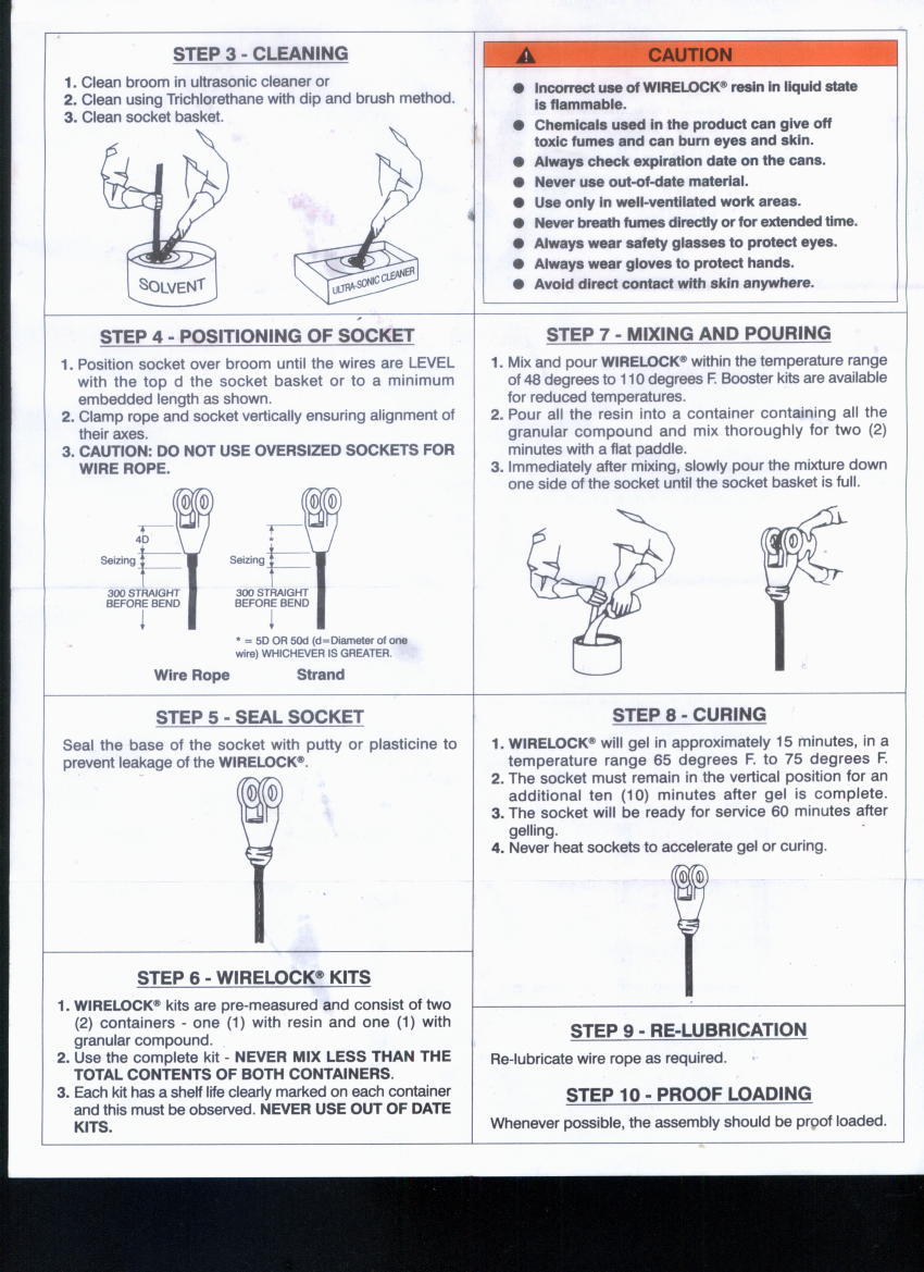 Chuyên gia công đổ, đúc, gắn đầu socket cáp thép