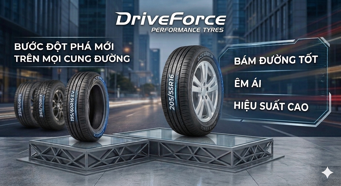 Lốp vỏ xe Drive Force 195/60R16 EV