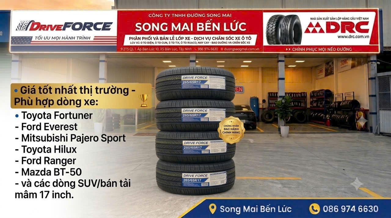 Lốp xe Ô Tô - Song Mai Bến Lức