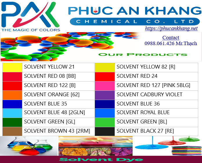 bột màu solvent dyes