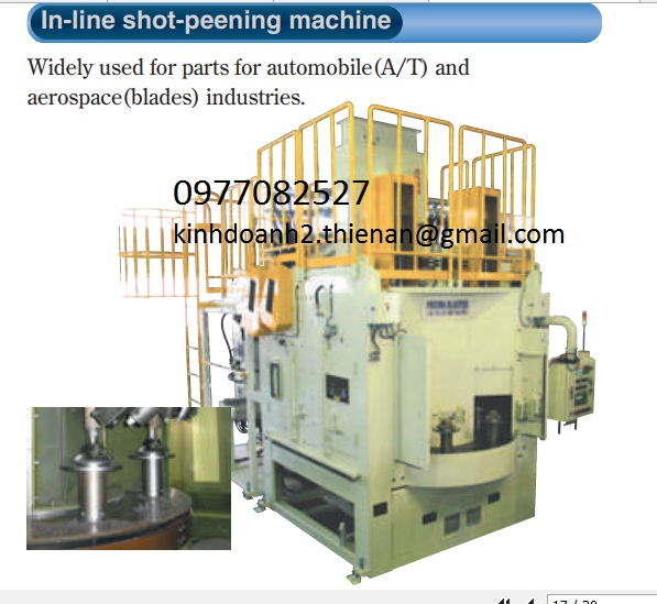 Máy đánh bóng In-line shot - peening machine Fuji