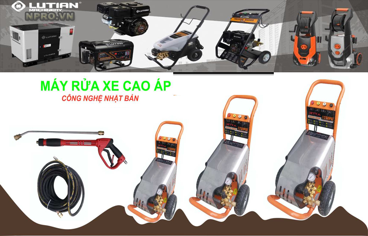 MÁY RỮA XE ÁP LỰC CAO