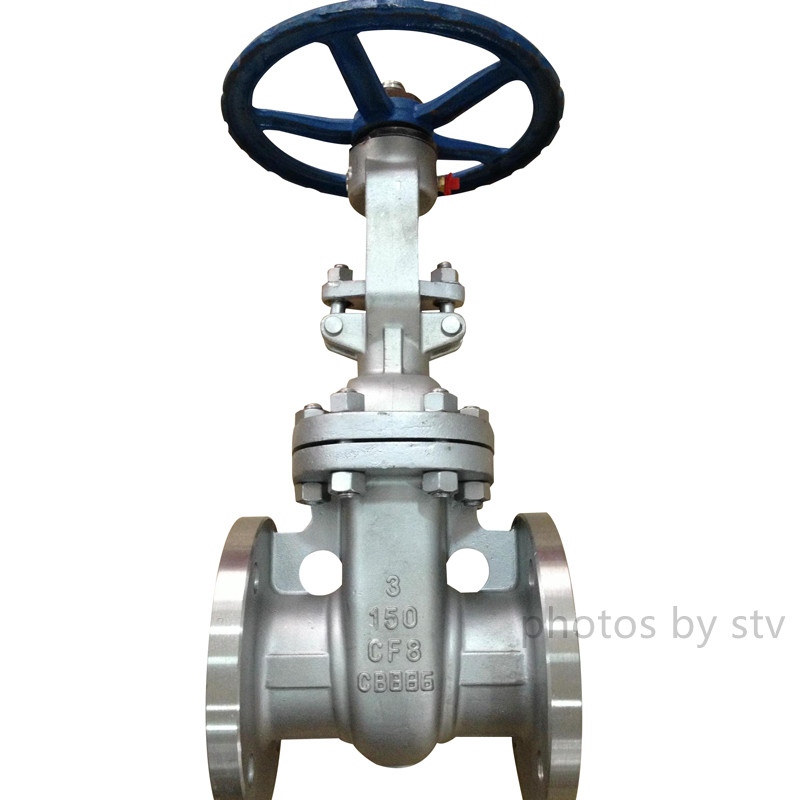 ASTM A351 CF8 Gate Valve, 3 Inch,150LB,Flange End