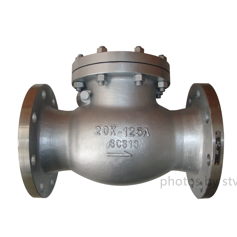 JIS20K Swing Check Valve,SCS13 Body,DN125,Flange End