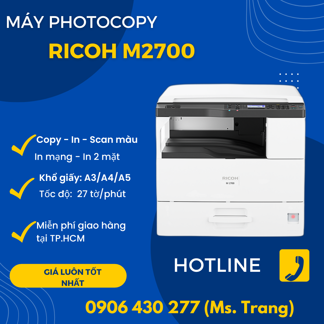 Máy photocopy MP 2700, Ricoh MP 2700 giá rẻ nhất