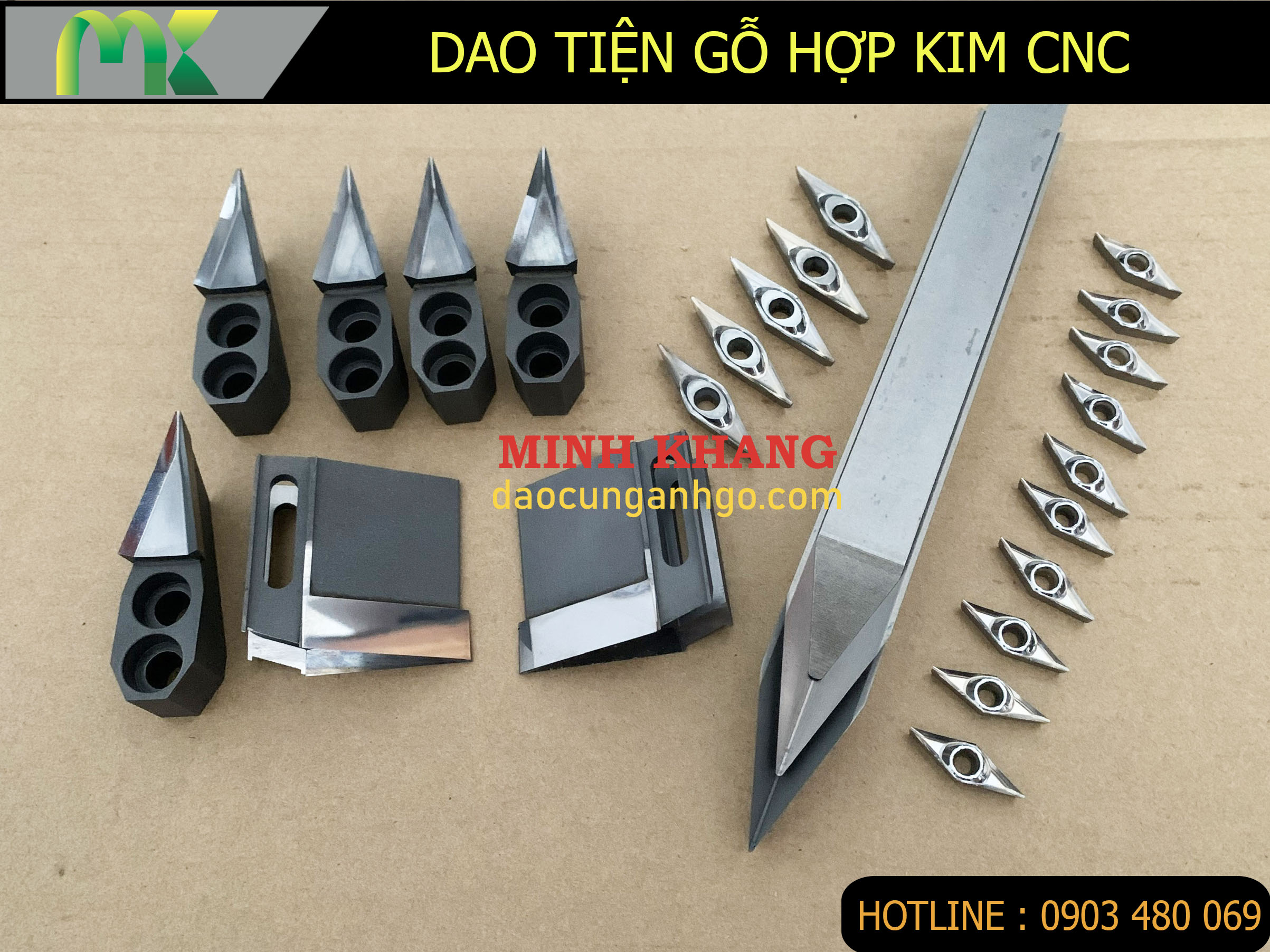 Dao chíp tiện gỗ hợp kim V16 V25