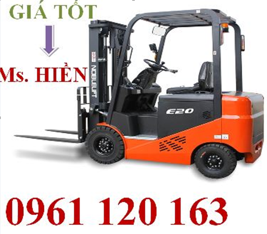 Xe nâng điện ngồi lái Noblelift sức nâng 2000kg nâng cao 3 mét