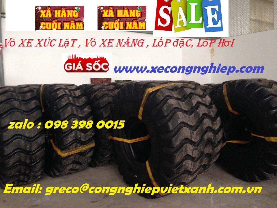 Cung cấp các loại vỏ xe, lốp xe, bánh xe dùng cho xe công nghiệp