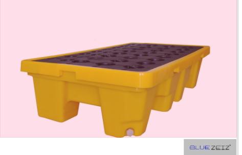 Pallet chống tràn dầu, hóa chất (2 drum spill pallet) BlueSP-2D