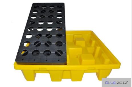 Pallet chống tràn dầu, hóa chất (4 drum spill pallet) BlueSP-4D