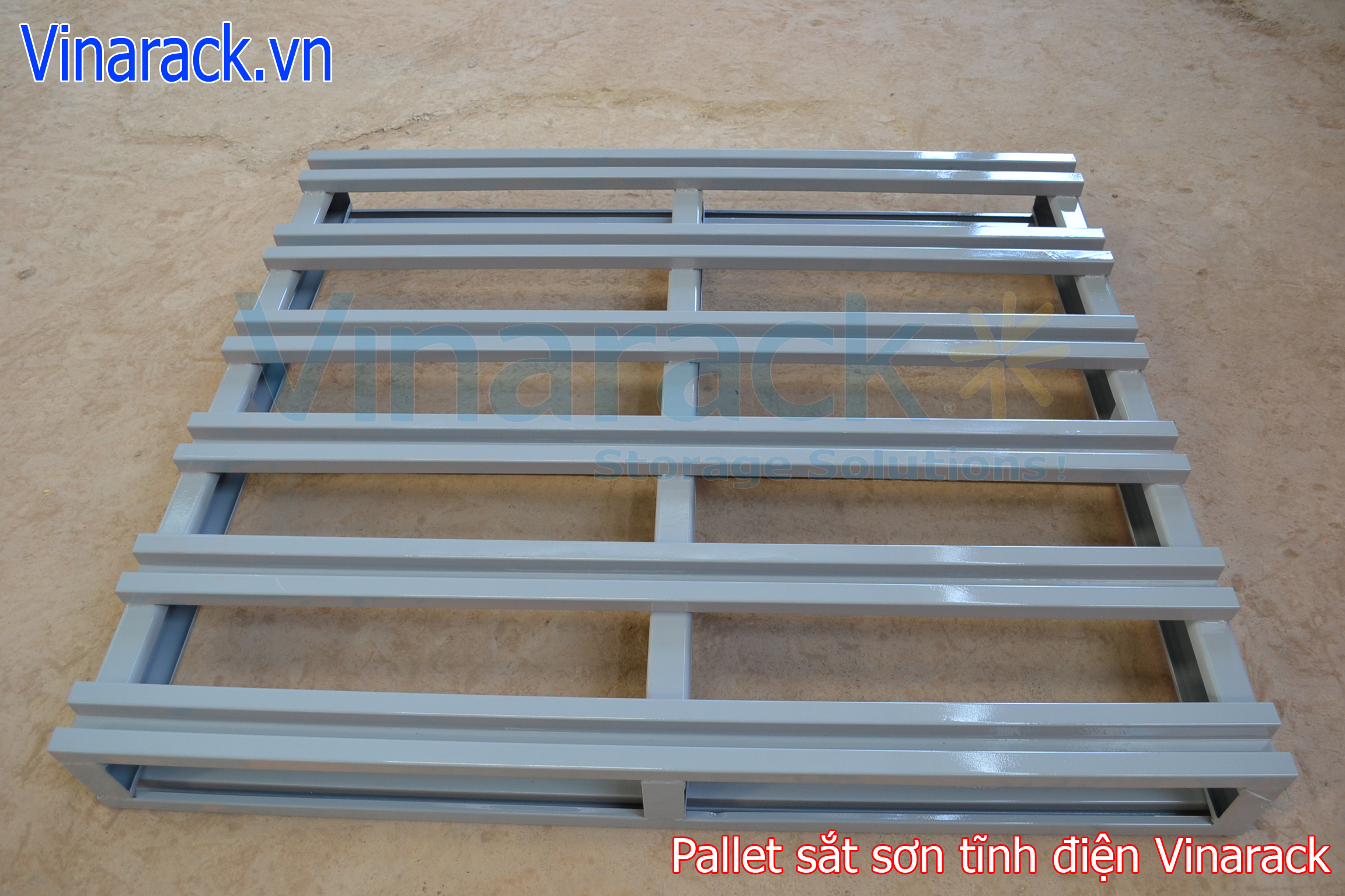 Pallet Sắt Lưu Trữ Hàng Hóa Tải Trọng Nặng.