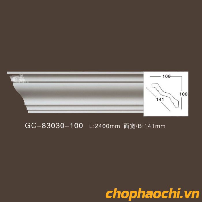 Phào cổ trần trơn PU 83030-100