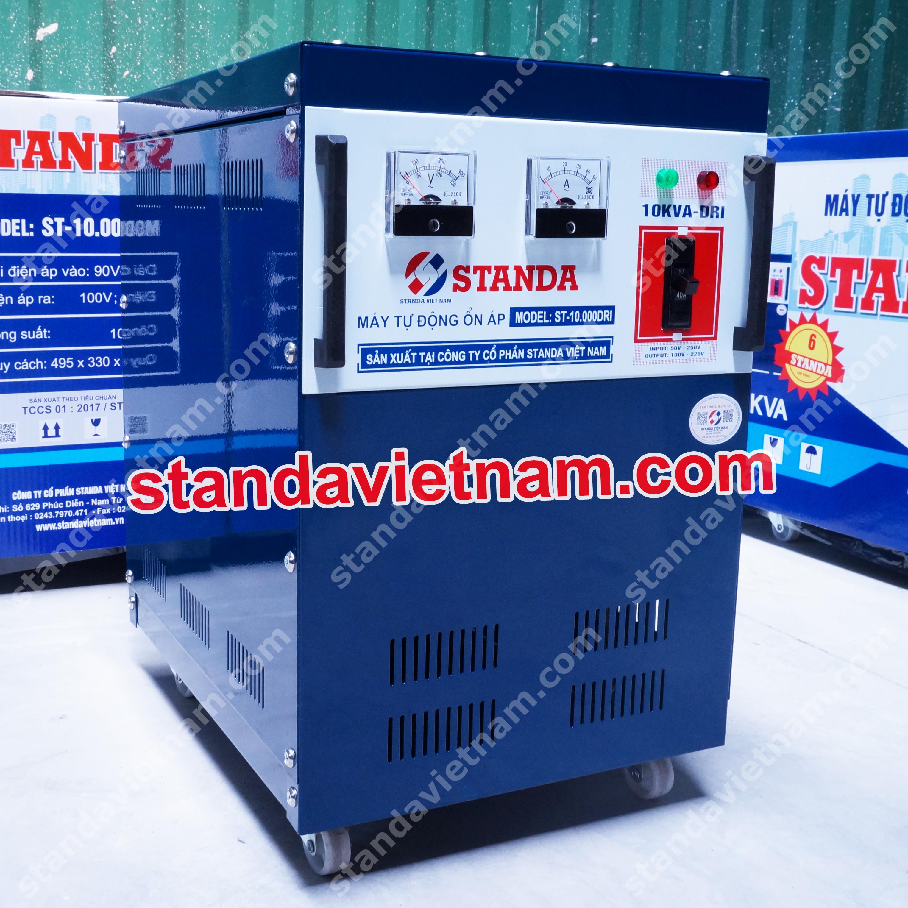 Ổn áp Standa 10KVA-DRI dải điện áp 50-250V