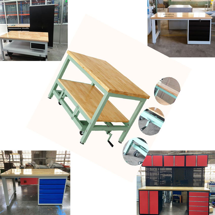 Các mẫu Bàn nguội cơ khí,Bàn thao tác