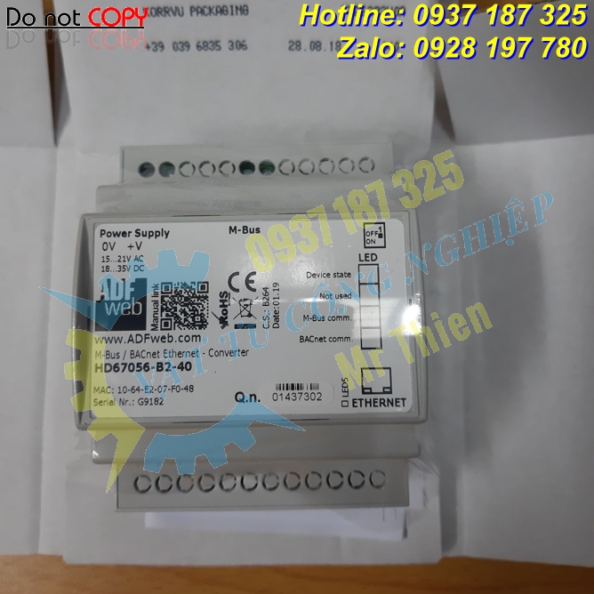 HD67056-B2-40 – Thiết bị chuyển đổi M-bus sang BACnet – Đại diện phân phối ADFweb Vietnam chính hãng