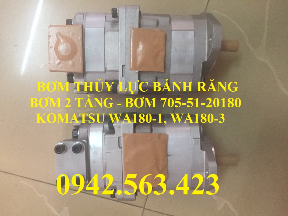 Bơm thủy lực bánh răng Komatsu WA180-3