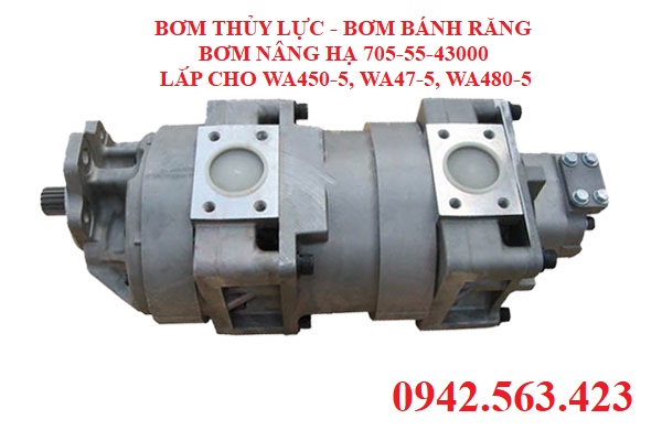 Bơm thủy lực komatsu lắp WA450-5, WA480-5