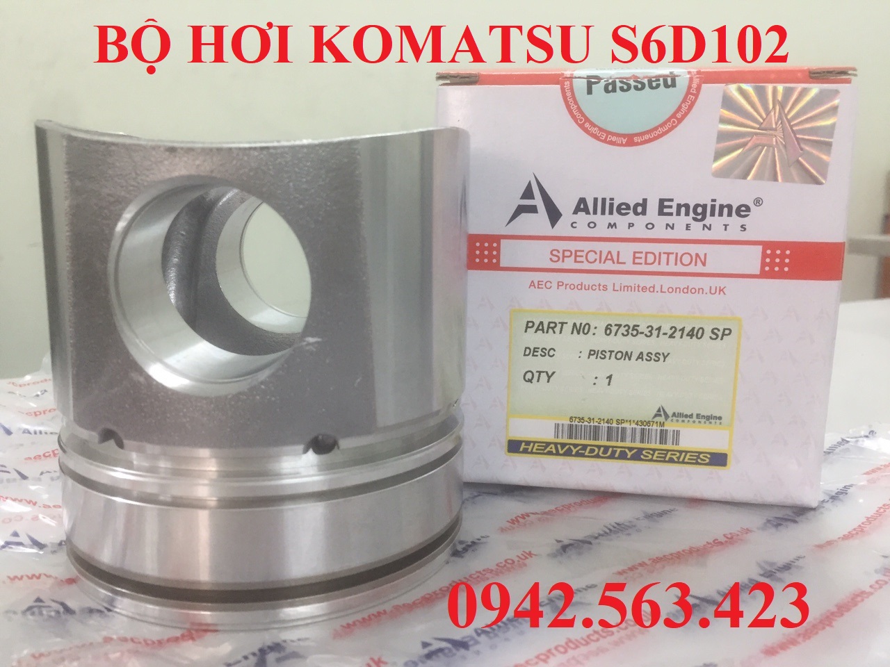 Bộ hơi Komatsu S6D102, Bộ hơi S6D102