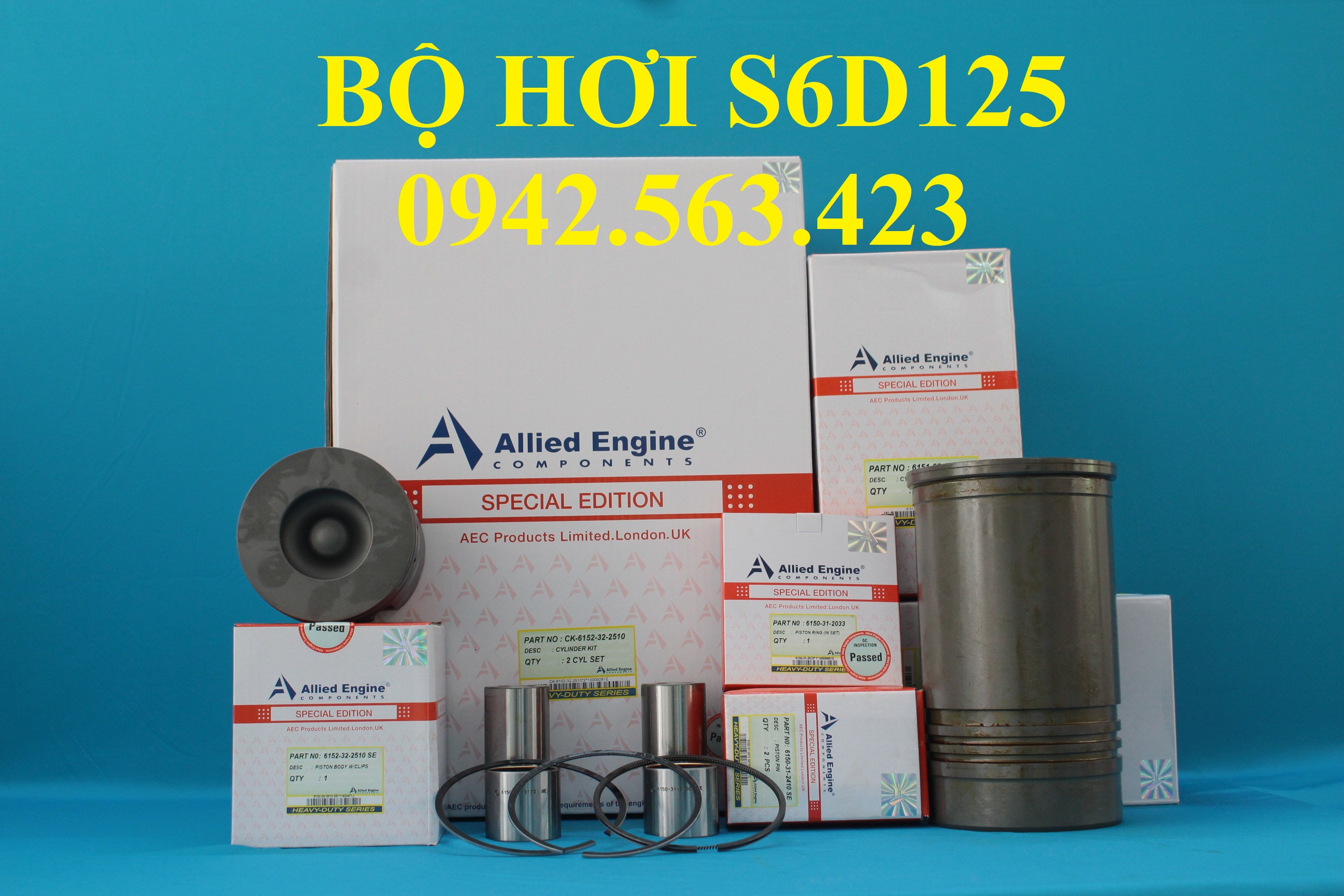 Bộ hơi S6D125 lắp PC300-3, PC400-3, PC400-5