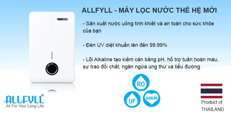 Tuyển đại lý phân phối máy làm mát, máy lọc nước Allfyll Thái Lan