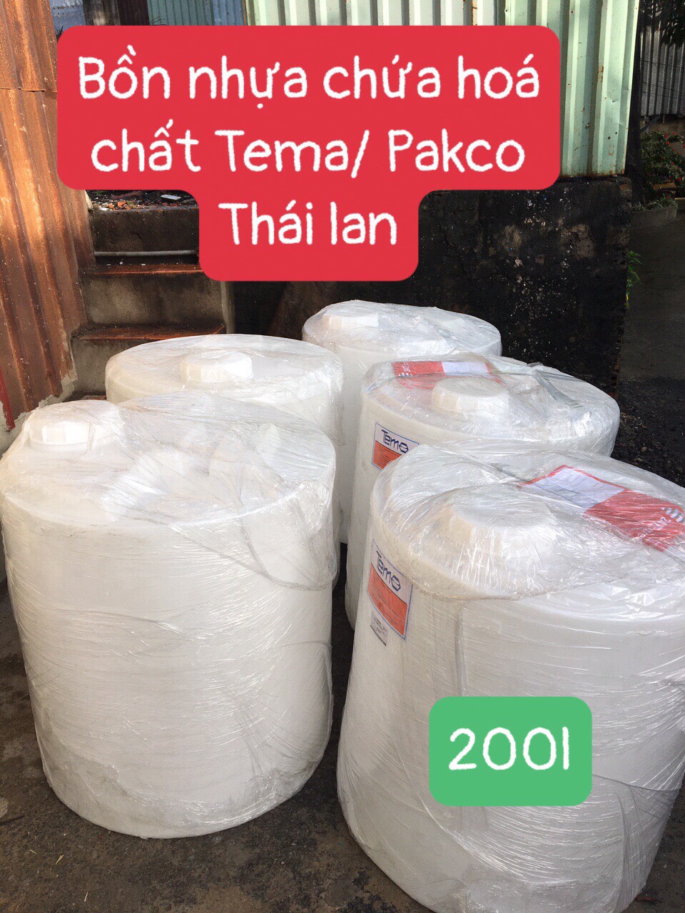 Thùng nhựa đựng hóa chất 200L/Tank nhựa 200l/bồn nhựa PE 200L