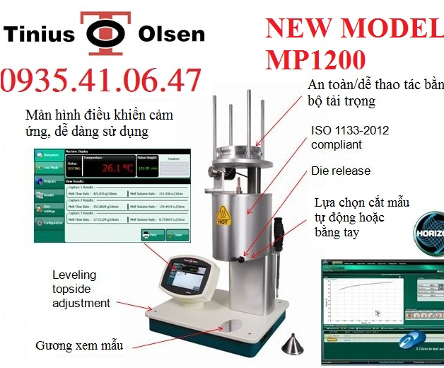 Máy Đo Chỉ Số Chảy MP1200 Tinius Olsen