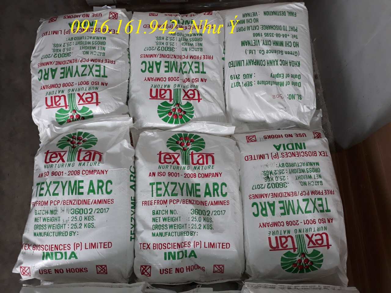 Enzyme xử Lý Nước, Cắt Tảo, Nguyên Liệu Nhập Khẩu Ấn Độ: TEXZYME ARC