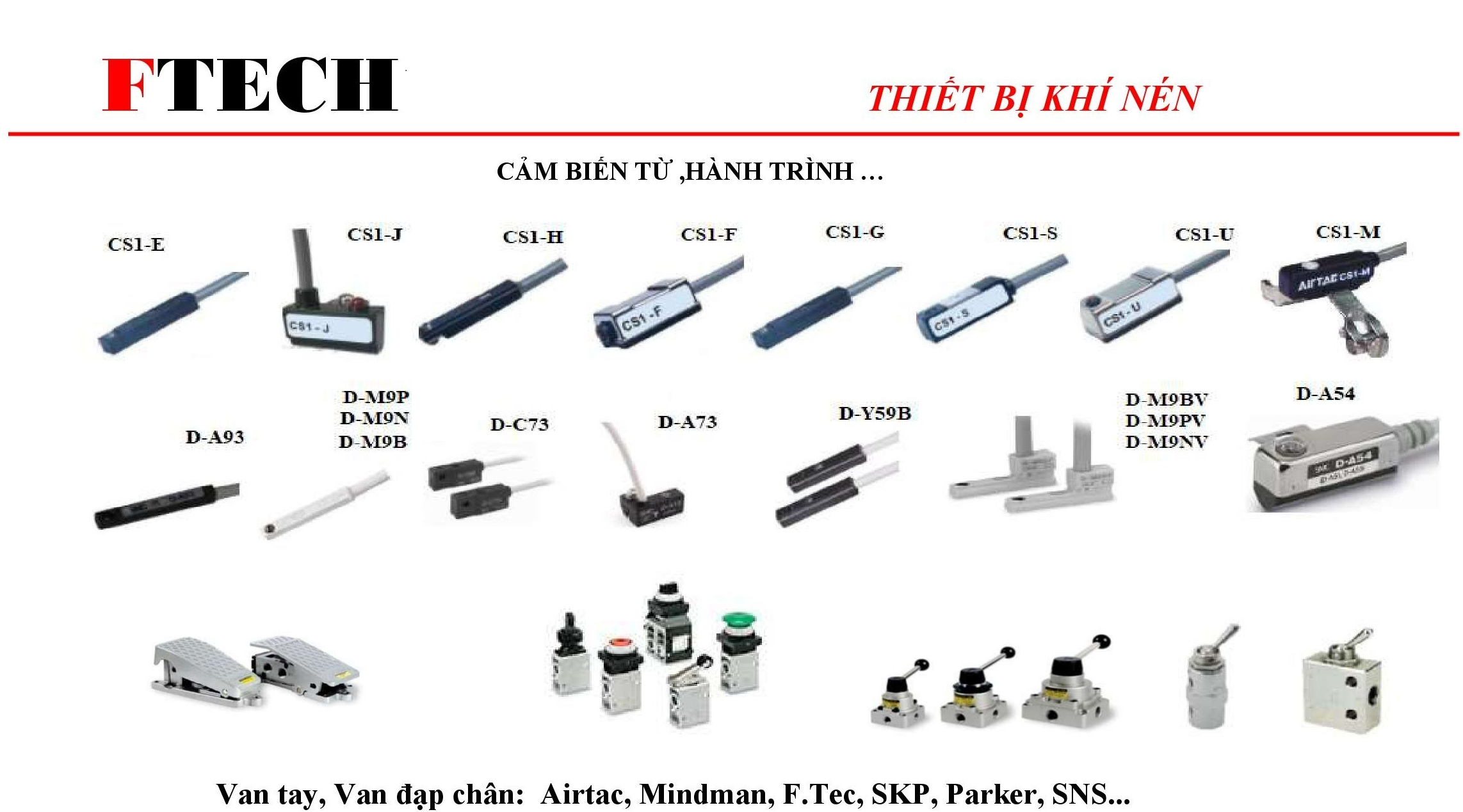 Cảm biến SMC, AIRTAC, OMROM