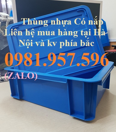 Thùng nhựa đặc B7, thùng nhựa đặc có nắp chính hãng