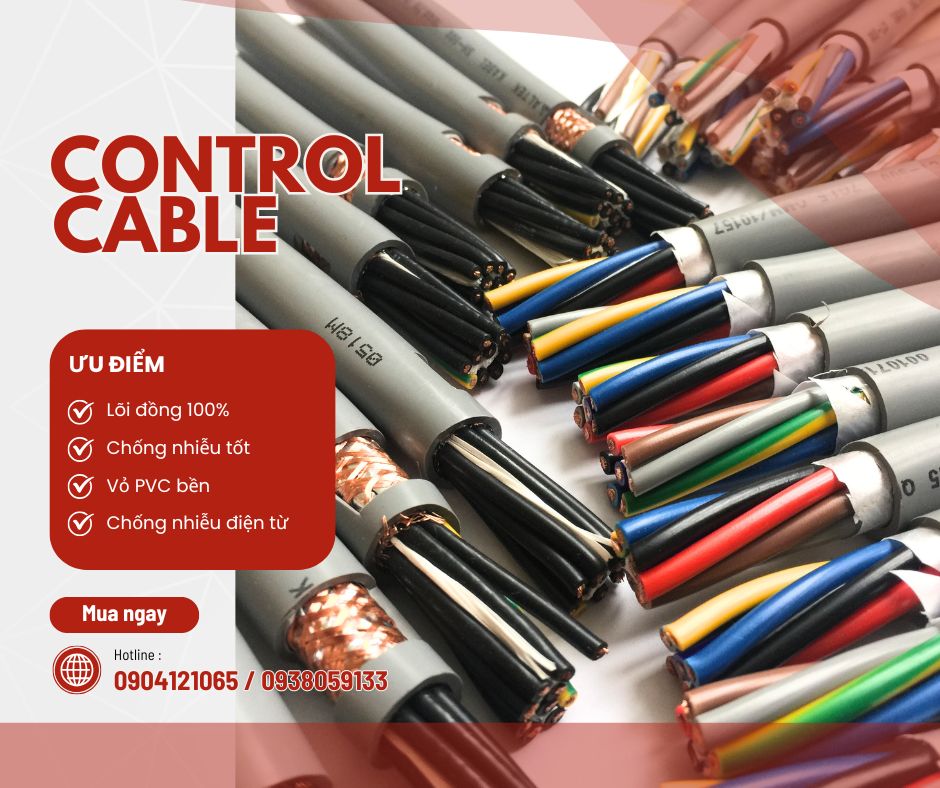 Cáp điều khiển cho tủ điện PLC và hệ thống tự động