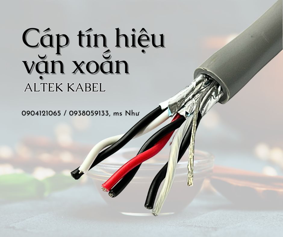 Cáp tín hiệu vặn xoắn RS485 cho hệ thống PLC