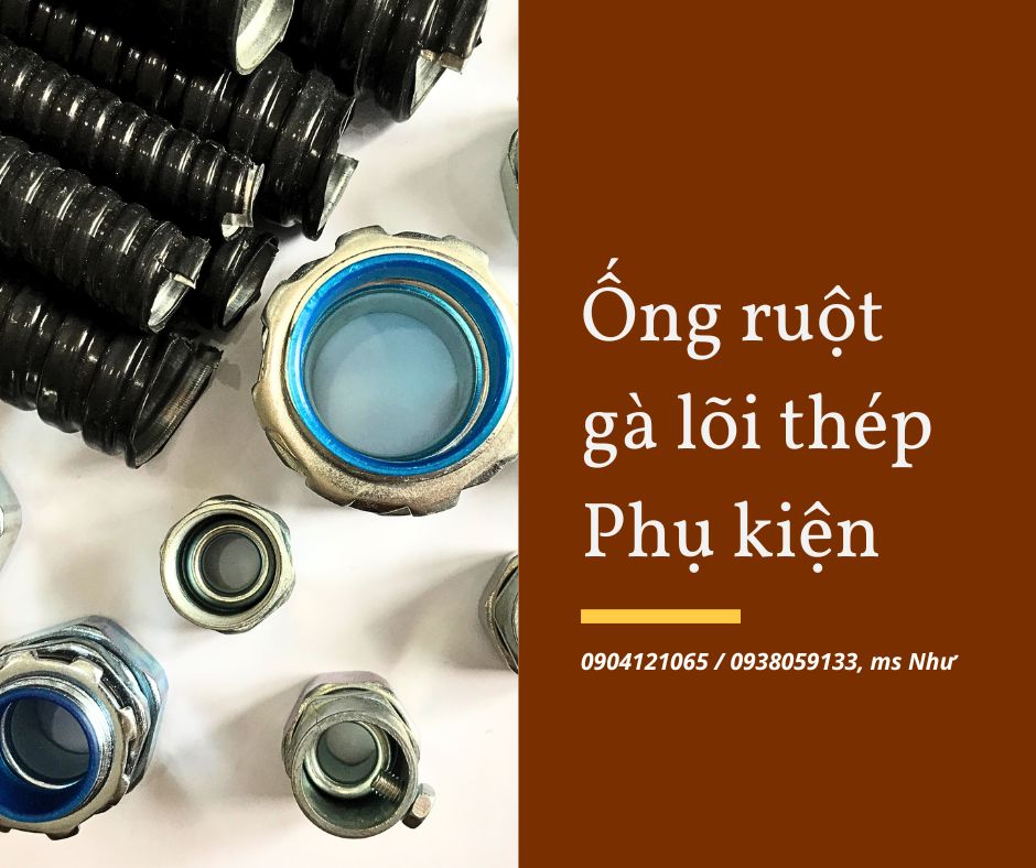 Ống ruột gà luồn dây điện cho máy móc công nghiệp