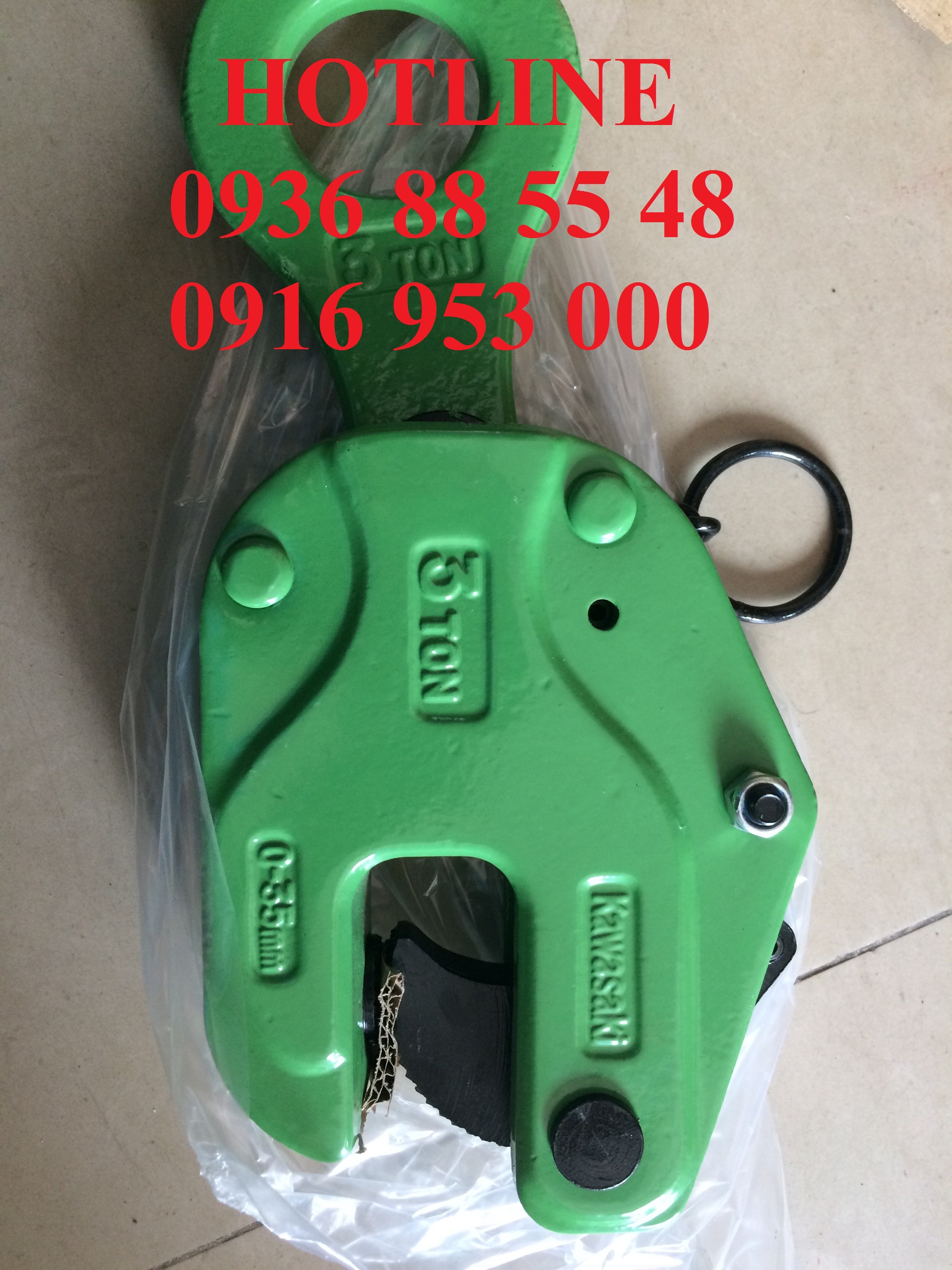 Kẹp tôn đứng kawasaki 3 tấn