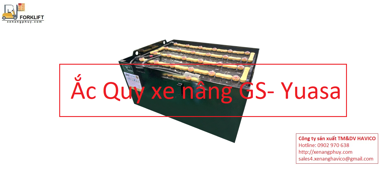 Cung cấp ắc quy xe nâng GS Yuasa giá rẻ nhất thị trường Việt Nam