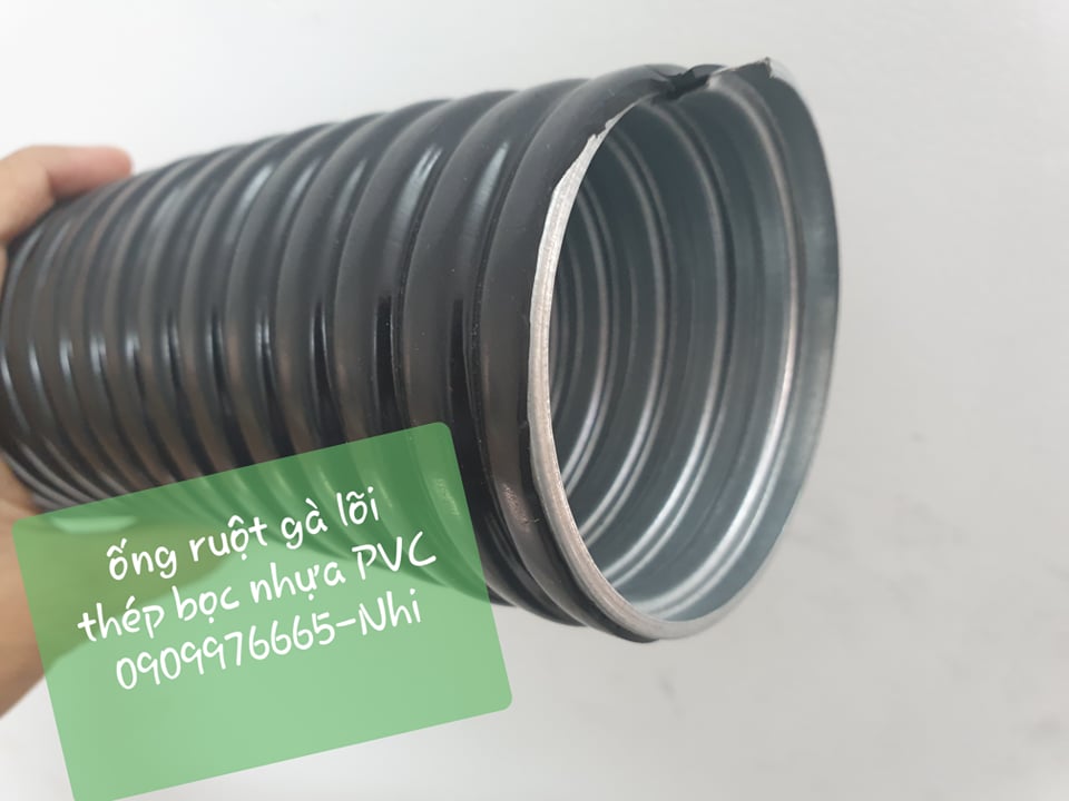 ống ruột gà lõi thép bọc nhựa PVC